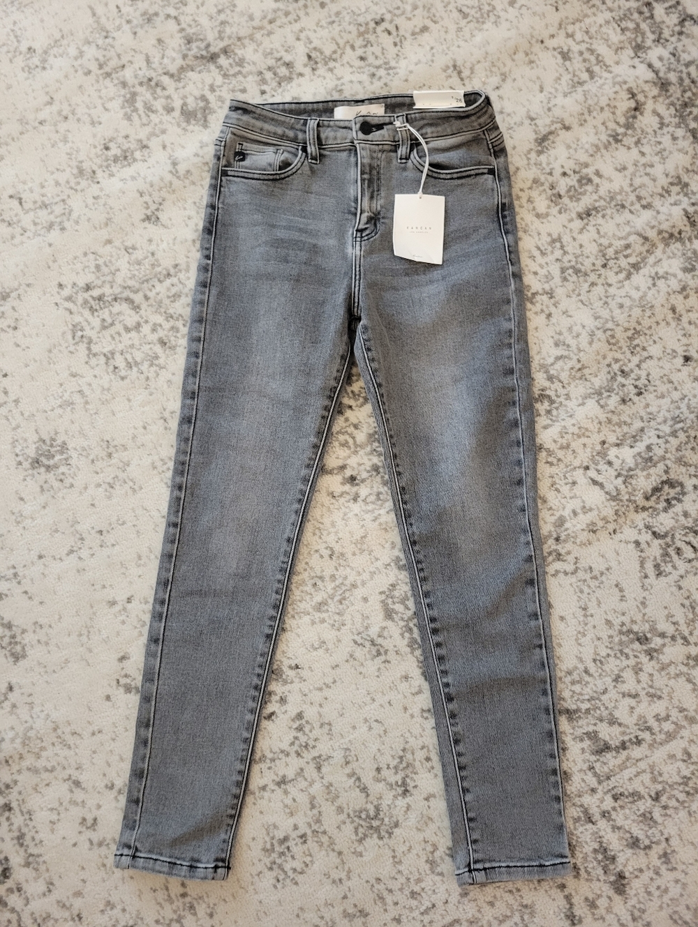 NEW VICI KanCan Women's Gray Wash High-Rise Skinny Jeans-5/26